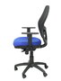 Chaise Jorquera Synchro 5 positions tissu Bleu Maille Noir Structure polyamide noire Accoudoir 1D Sans appui-tête Roulettes en nylon 50 mm