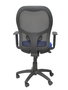 Chaise Jorquera Synchro 5 positions tissu Bleu Maille Noir Structure polyamide noire Accoudoir 1D Sans appui-tête Roulettes en nylon 50 mm