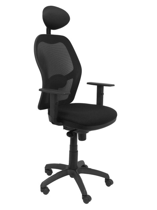 Piqueras y Crespo Chaise de Bureau Jorquera avec Appui-tête et Mécanisme Synchrone Noir Piqueras y Crespo Chaise de Bureau Jorquera avec Appui-tête et Mécanisme Synchrone Noir
