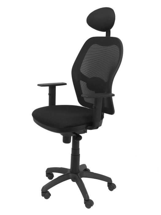Piqueras y Crespo Chaise de Bureau Jorquera avec Appui-tête et Mécanisme Synchrone Noir Piqueras y Crespo Chaise de Bureau Jorquera avec Appui-tête et Mécanisme Synchrone Noir