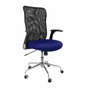 PIQUERAS Y CRESPO Chaise de Bureau Minaya Bleu et Noir avec Accoudoirs Relevables