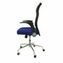 PIQUERAS Y CRESPO Chaise de Bureau Minaya Bleu et Noir avec Accoudoirs Relevables