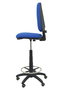 Tabouret Aýna taburete Contact permament de base Tissu Bleu Structure polyamide noire Sans accoudoirs Sans appui-tête Roulettes pour moquette