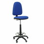 Tabouret Aýna taburete Contact permament de base Tissu Bleu Structure polyamide noire Sans accoudoirs Sans appui-tête Roulettes pour moquette