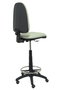 Tabouret Aýna taburete Contact permament de base Tissu Gris Structure polyamide noire Sans accoudoirs Sans appui-tête Roulettes pour moquette