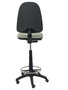 Tabouret Aýna taburete Contact permament de base Tissu Gris Structure polyamide noire Sans accoudoirs Sans appui-tête Roulettes pour moquette