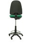 Tabouret Aýna taburete Contact permament de base Tissu Vert émeraude Structure polyamide noire Sans accoudoirs Sans appui-tête Roulettes pour moquette