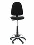 Tabouret Aýna taburete Contact permament de base Tissu Noir Structure polyamide noire Sans accoudoirs Sans appui-tête Roulettes pour moquette