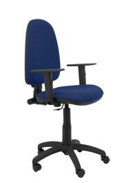 PIQUERAS Y CRESPO Chaise de bureau Aýna bleu marine avec accoudoirs 1D