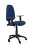 PIQUERAS Y CRESPO Chaise de bureau Aýna bleu marine avec accoudoirs 1D
