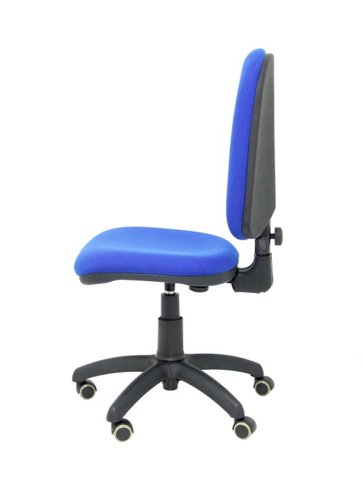 PIQUERAS Y CRESPO Chaise de bureau Aýna bleue avec mécanisme de contact permanent et base polyamide noir