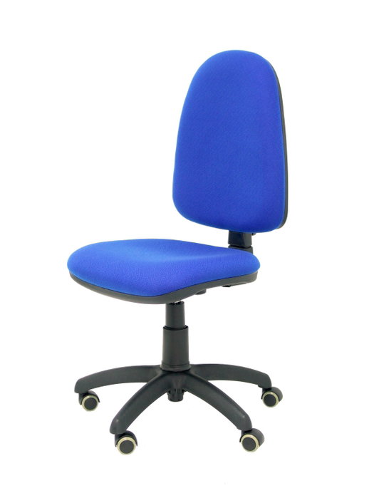 PIQUERAS Y CRESPO Chaise de bureau Aýna bleue avec mécanisme de contact permanent et base polyamide noir