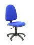 PIQUERAS Y CRESPO Chaise de bureau Aýna bleue avec mécanisme de contact permanent et base polyamide noir
