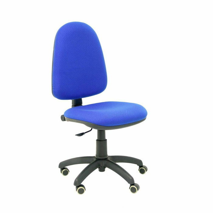 PIQUERAS Y CRESPO Chaise de bureau Aýna bleue avec mécanisme de contact permanent et base polyamide noir