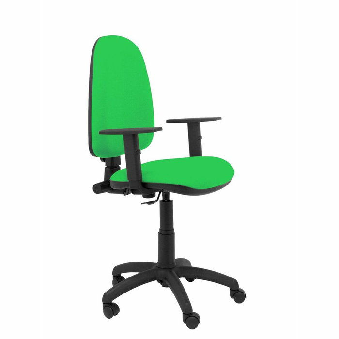 PIQUERAS Y CRESPO Chaise de bureau Aýna, Tissu Pistache, Accoudoirs 1D