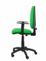Chaise de bureau Aýna avec mécanisme Contact permanent de base, revêtue de tissu couleur Pistache. Équipée d'une base en polyamide noir, d'accoudoirs 1D et de roulettes en nylon de 50 mm