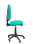 PIQUERAS Y CRESPO Chaise de bureau Aýna turquoise avec mécanisme de contact permanent et roulettes parquet