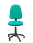 PIQUERAS Y CRESPO Chaise de bureau Aýna turquoise avec mécanisme de contact permanent et roulettes parquet
