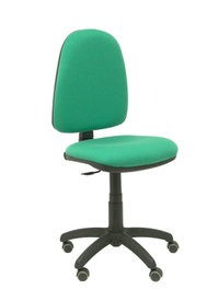 PIQUERAS Y CRESPO Chaise de bureau Aýna Vert émeraude sans accoudoirs avec roulettes parquet