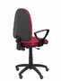 PIQUERAS Y CRESPO Chaise de bureau Ayna, tissu grenat, accoudoirs fixes