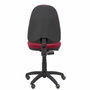 PIQUERAS Y CRESPO Chaise de bureau Aýna, tissu grenat, sans accoudoirs