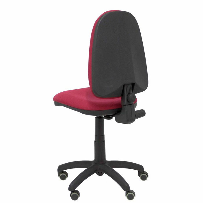 PIQUERAS Y CRESPO Chaise de bureau Aýna, tissu grenat, sans accoudoirs