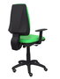 Chaise Elche Contact permament de base Tissu Vert pistache Structure polyamide noire Accoudoir 1D Sans appui-tête Roulettes pour moquette