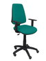 PIQUERAS Y CRESPO Chaise de Bureau Elche CP Bali Turquoise, Accoudoir 1D, Roulettes Moquette
