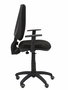 Chaise Elche Contact permament de base Tissu Noir Structure polyamide noire Accoudoir 1D Sans appui-tête Roulettes pour moquette