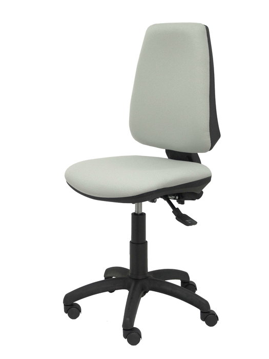 Chaise Elche Asynchrone Tissu Gris Structure polyamide noire Sans accoudoirs Sans appui-tête Roulettes en nylon 50 mm