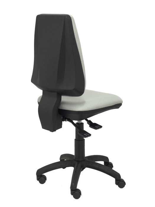 Chaise Elche Asynchrone Tissu Gris Structure polyamide noire Sans accoudoirs Sans appui-tête Roulettes en nylon 50 mm