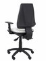 Chaise Elche Asynchrone Tissu Gris Structure polyamide noire Accoudoir 1D Sans appui-tête Roulettes en nylon 50 mm