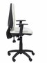 Chaise Elche Asynchrone Tissu Gris Structure polyamide noire Accoudoir 1D Sans appui-tête Roulettes en nylon 50 mm