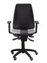 Chaise Elche Asynchrone Tissu Gris Structure polyamide noire Accoudoir 1D Sans appui-tête Roulettes pour moquette