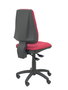 Chaise Elche Asynchrone Tissu Bordeaux Structure polyamide noire Sans accoudoirs Sans appui-tête Roulettes en nylon 50 mm