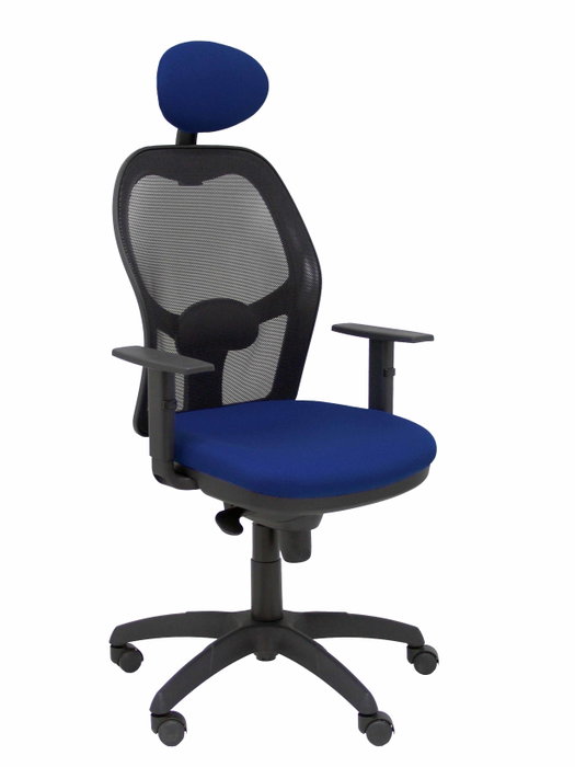 Piqueras y Crespo Chaise de Bureau Jorquera avec Appui-tête Bleu Marine