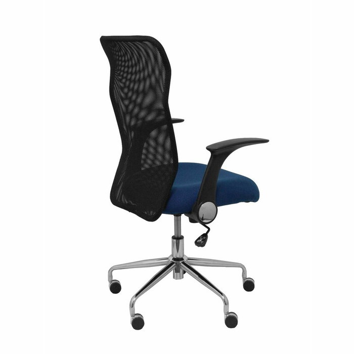PIQUERAS Y CRESPO Chaise de bureau Minaya Bleu marine avec accoudoirs relevables