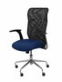 PIQUERAS Y CRESPO Chaise de bureau Minaya Bleu marine avec accoudoirs relevables