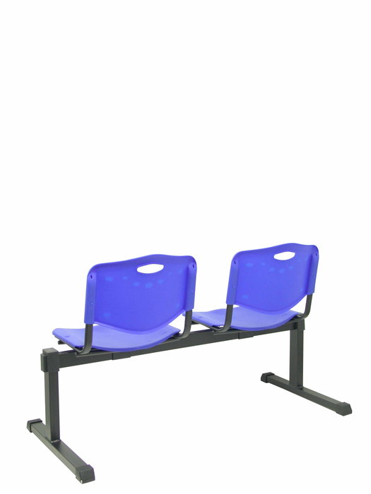 Banc Bancadas Fixe/Sans mécanisme Chlorure de polyvinyle Bleu Non applicable Sans accoudoirs Sans appui-tête Sans roulettes