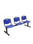 Banc Bancadas Fixe/Sans mécanisme Chlorure de polyvinyle Bleu Non applicable Sans accoudoirs Sans appui-tête Sans roulettes
