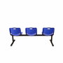 Banc Bancadas Fixe/Sans mécanisme Chlorure de polyvinyle Bleu Non applicable Sans accoudoirs Sans appui-tête Sans roulettes