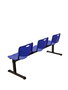 Banc Bancadas Fixe/Sans mécanisme Chlorure de polyvinyle Bleu Non applicable Sans accoudoirs Sans appui-tête Sans roulettes