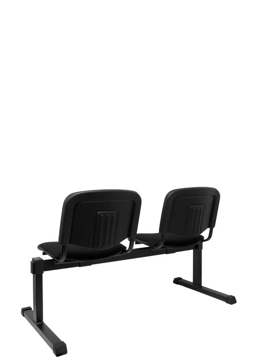 Banc Bancadas Fixe/Sans mécanisme Tissu Noir Non applicable Sans accoudoirs Sans appui-tête Sans roulettes