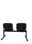 Banc Bancadas Fixe/Sans mécanisme Tissu Noir Non applicable Sans accoudoirs Sans appui-tête Sans roulettes
