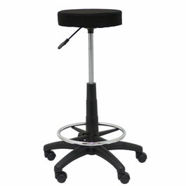 Tabouret Tolosa Pivotant Tissu Non applicable Maille Noir Structure polyamide noire Sans accoudoirs Sans appui-tête Roulettes en nylon 50 mm