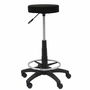 Tabouret Tolosa Pivotant Tissu Non applicable Maille Noir Structure polyamide noire Sans accoudoirs Sans appui-tête Roulettes en nylon 50 mm