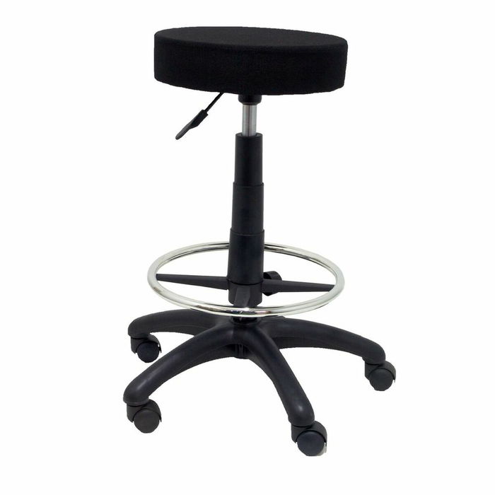Tabouret Tolosa Pivotant Tissu Non applicable Maille Noir Structure polyamide noire Sans accoudoirs Sans appui-tête Roulettes en nylon 50 mm Tabouret Tolosa Pivotant Tissu Non applicable Maille Noir Structure polyamide noire Sans accoudoirs Sans appui-tête Roulettes en nylon 50 mm