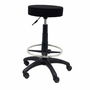 Tabouret Tolosa Pivotant Tissu Non applicable Maille Noir Structure polyamide noire Sans accoudoirs Sans appui-tête Roulettes en nylon 50 mm