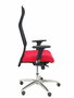Piqueras y Crespo Chaise de Bureau Sahúco XL BALI350 Rouge et Noir