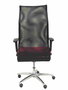 Piqueras y Crespo Chaise de Bureau Sahúco XL BALI350 Rouge et Noir